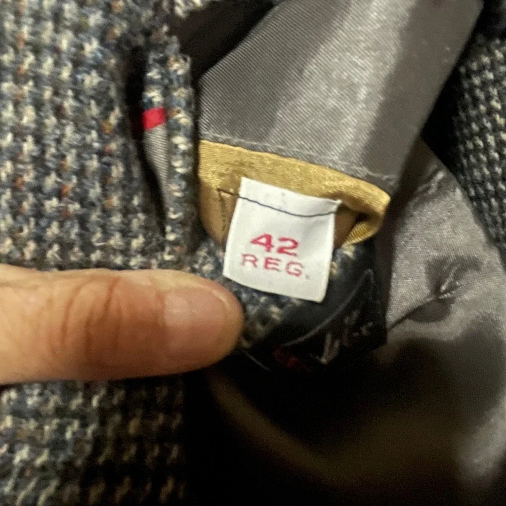 Mens‎ Yorkshire Imperial Quiksilver Tweed Harris Tweed Wool Blazer Jacket 42 Reg
